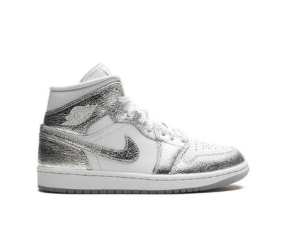 Air Jordan 1 Mid Metallic Silver