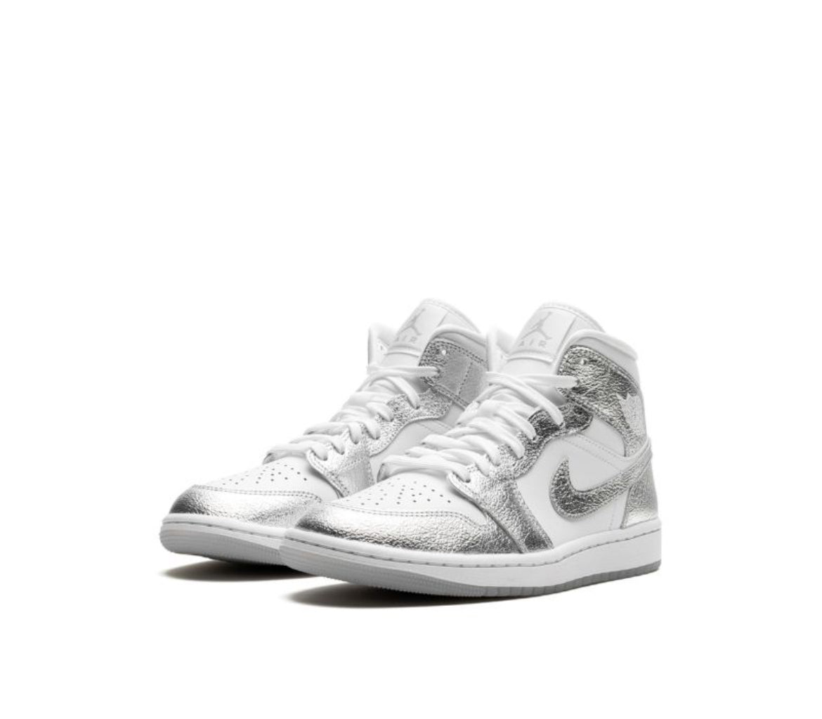 Air Jordan 1 Mid Metallic Silver