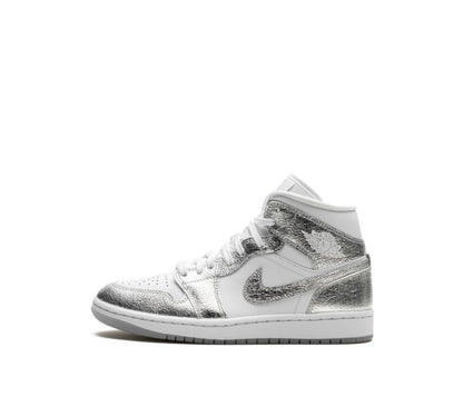 Air Jordan 1 Mid Metallic Silver