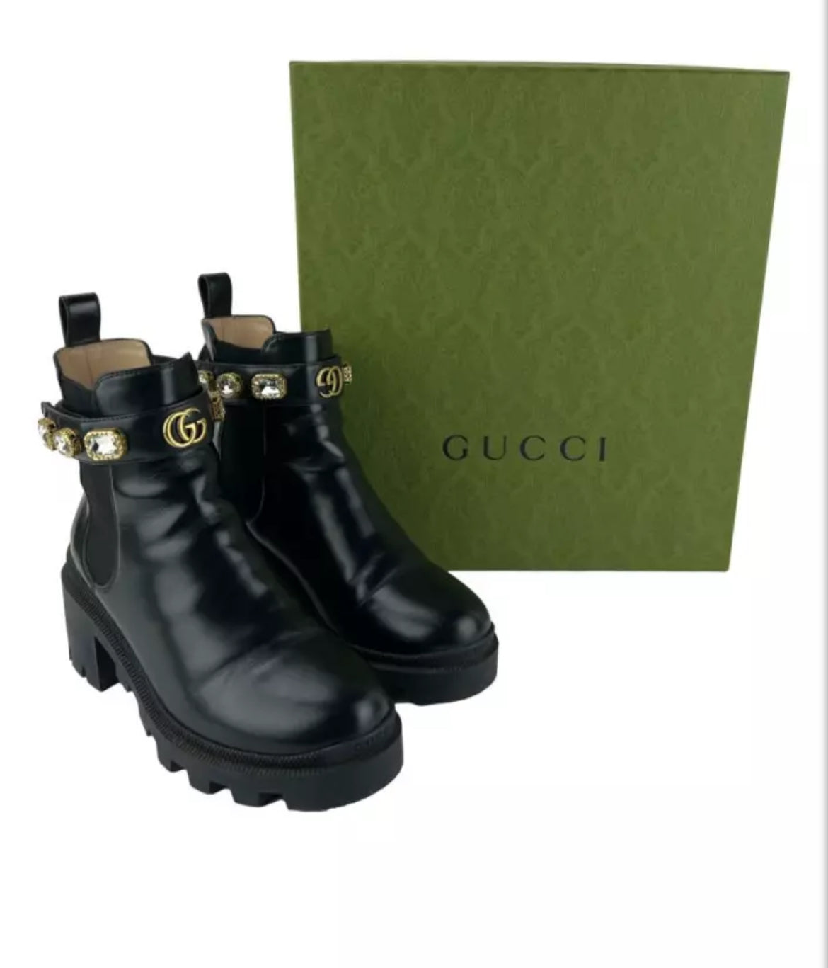 Botas Gucci GG Crystals Black